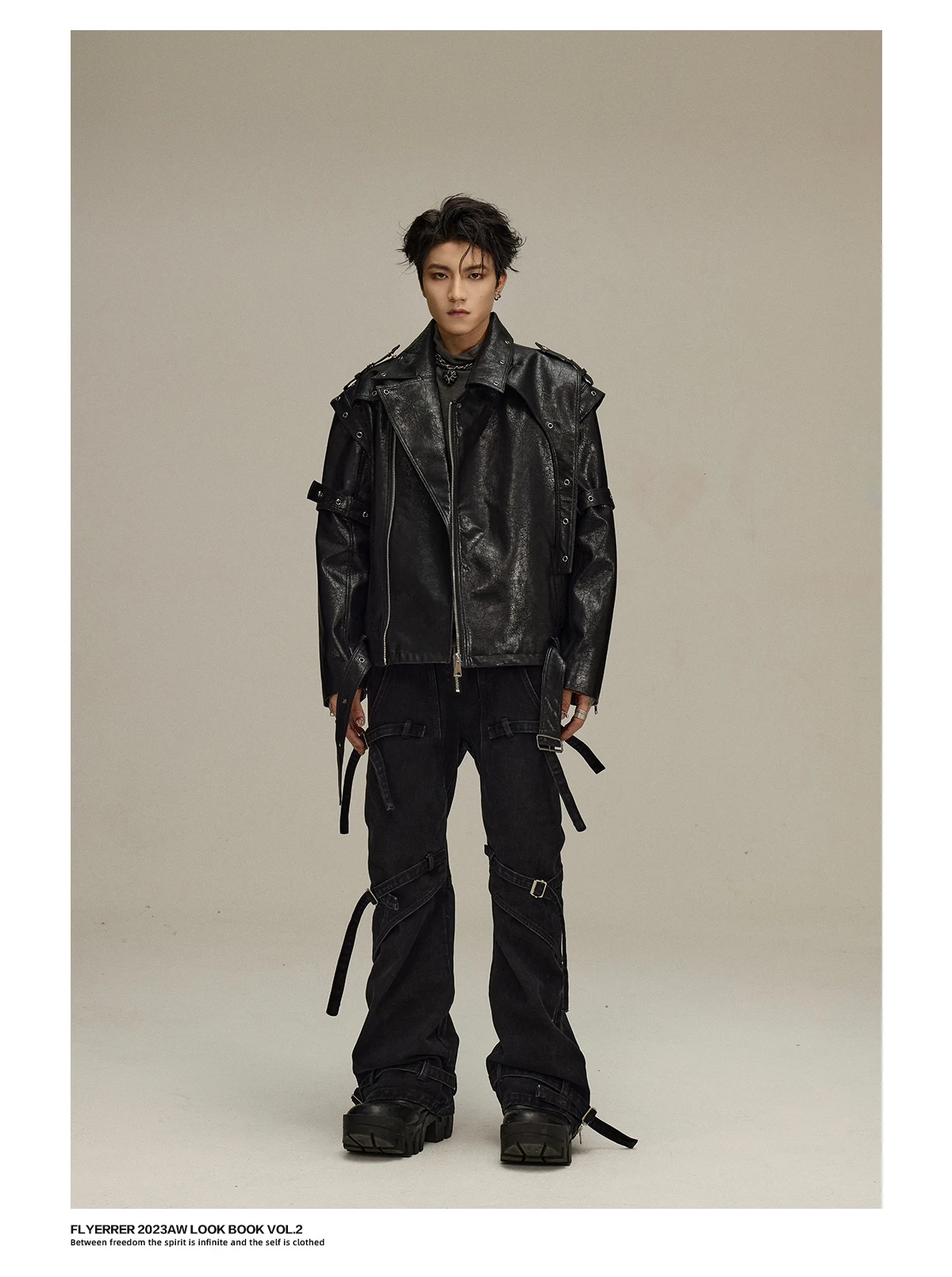 Mauroicardi Spring Autumn Cool Short Shiny Pu Leather Moto & Biker Jacket Men Belt Luxury Designer American Vintage Clothes 2025