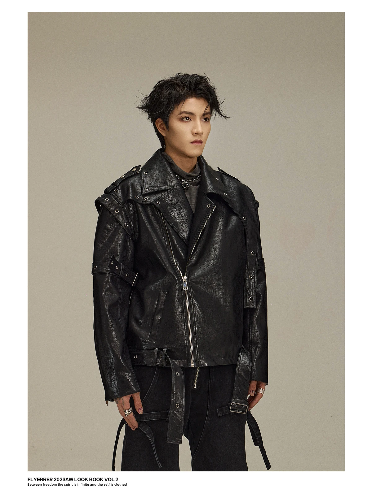 Mauroicardi Spring Autumn Cool Short Shiny Pu Leather Moto & Biker Jacket Men Belt Luxury Designer American Vintage Clothes 2025