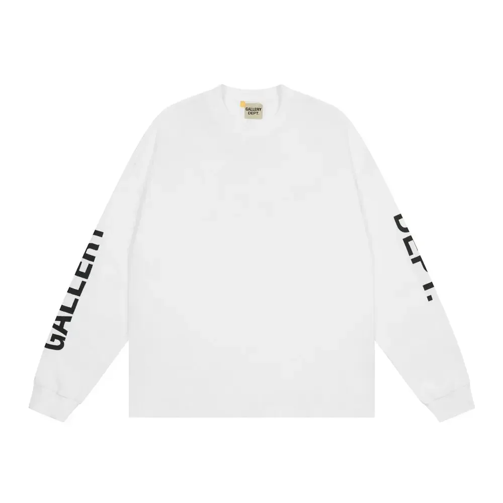 Gallery Dept Monogram Print Waffle Long Sleeve T-Shirt