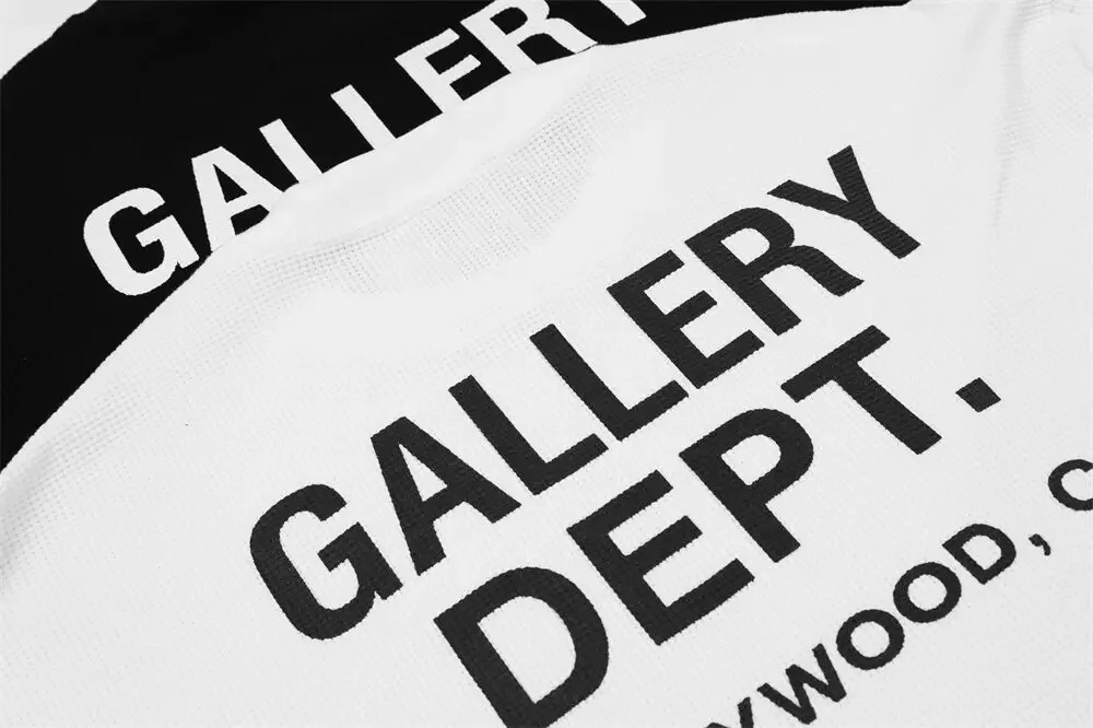 Gallery Dept Monogram Print Waffle Long Sleeve T-Shirt