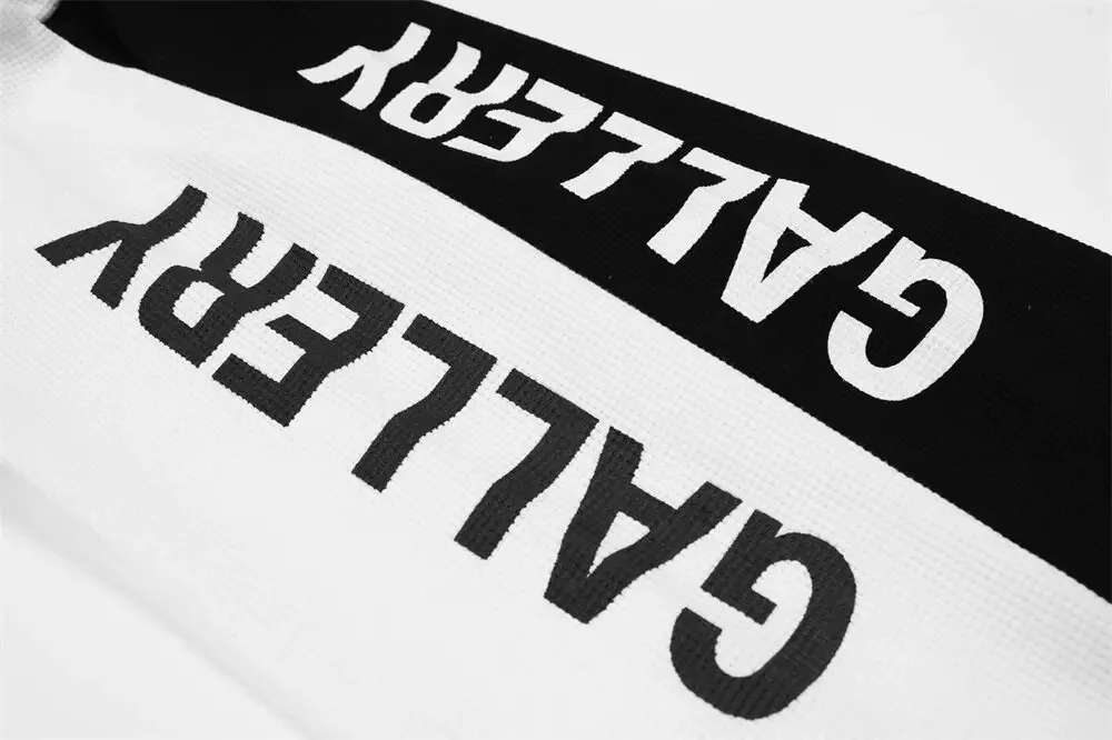 Gallery Dept Monogram Print Waffle Long Sleeve T-Shirt
