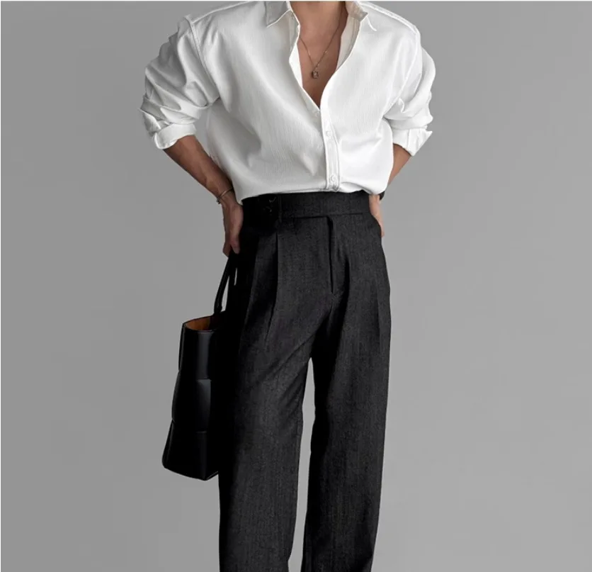 A Must-have Business Casual Shirt for Stylish Men, Men's Wear Made of Textured Fabric High-end Quality Fashionable Men's Shirts