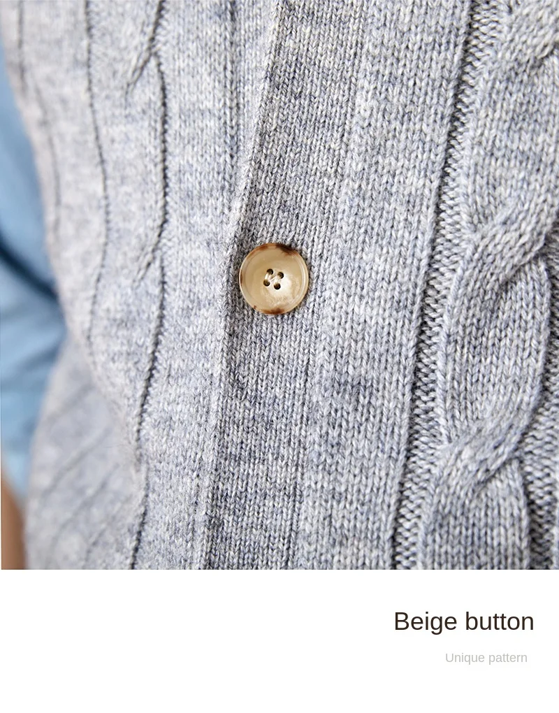 Vintage Japanese Style Casual Autumn and Winter Wool Jacquard Sleeveless Knitted Cardigan Vest British Small-Capital Vest