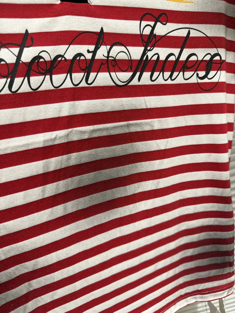 Soiled Stripe PROTOCOL Embroidery Warhorse T Shirt Polo Shirts Men Women Black Red Short Sleeve High Quality Lapel T-shirt Tops