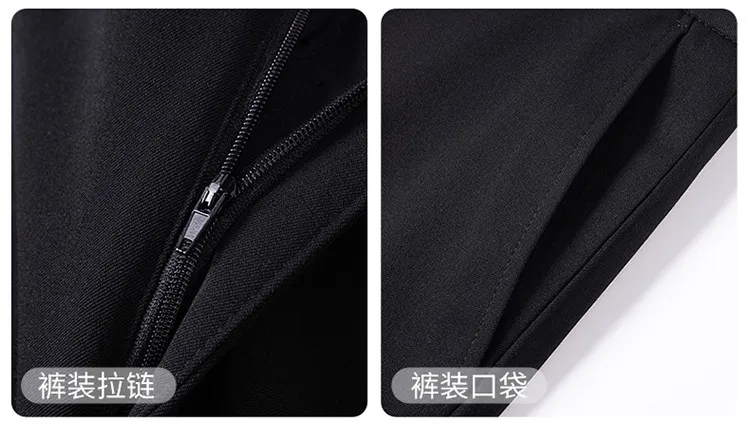 (Jacket+Pants) Chinese Style Stand Up Collar Suit Jacket Pants 2 Piece Set Vintage Luxury Men Slim Casual Social Wedding Tuxedo