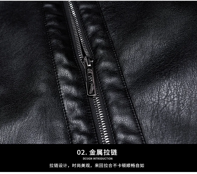 YX-225 Genuine Leather Jacket Men's Fur All-in-One Casual Thickening Plus Fleece Sheepskin Plus Fertilizer Plus Size Winter