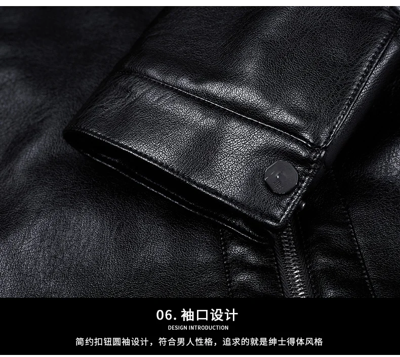 YX-225 Genuine Leather Jacket Men's Fur All-in-One Casual Thickening Plus Fleece Sheepskin Plus Fertilizer Plus Size Winter