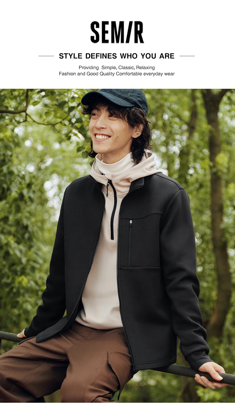 Semir Men Jacket Triple Layer Hooded Multifunction Outdoor Utility Layer Waterproof Windproof Autumn Outerwear 2026