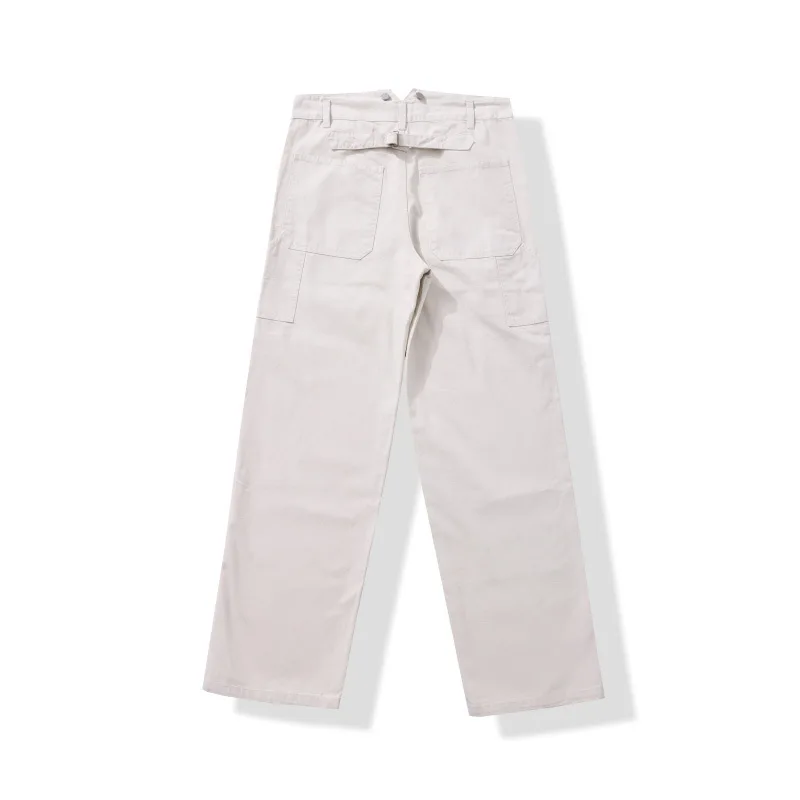 12OZ High-density Canvas YKK Zipper Wide-Legging Working Pants Ami Kaji Men's Pants