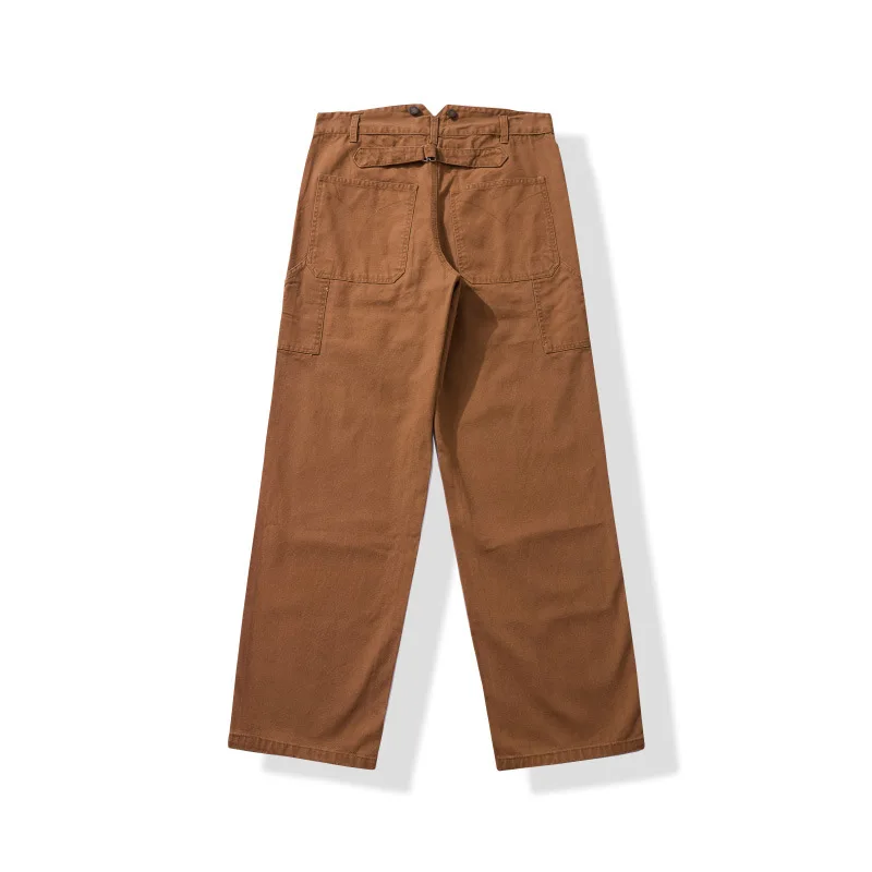 12OZ High-density Canvas YKK Zipper Wide-Legging Working Pants Ami Kaji Men's Pants