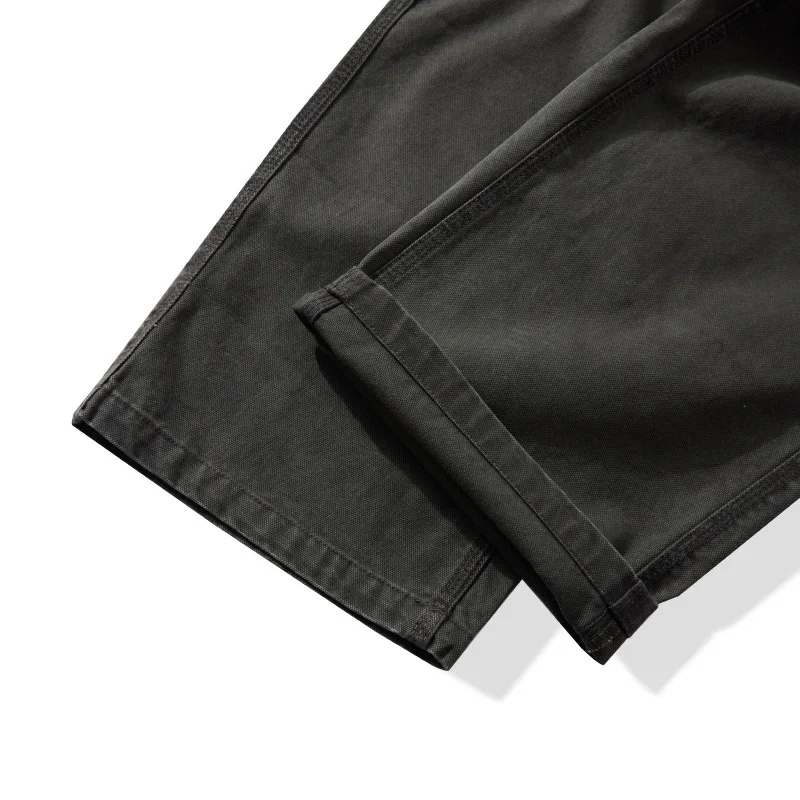 12OZ High-density Canvas YKK Zipper Wide-Legging Working Pants Ami Kaji Men's Pants