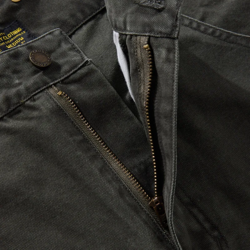 12OZ High-density Canvas YKK Zipper Wide-Legging Working Pants Ami Kaji Men's Pants