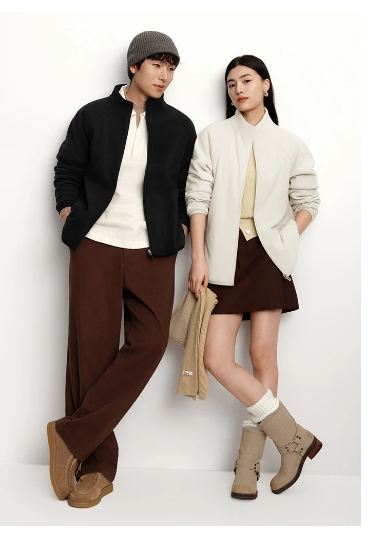Semir Fleece Jacket Unisex 2025 Autumn Winter New Stand Collar Fleece Warm Liner Men's & Women's Clothing