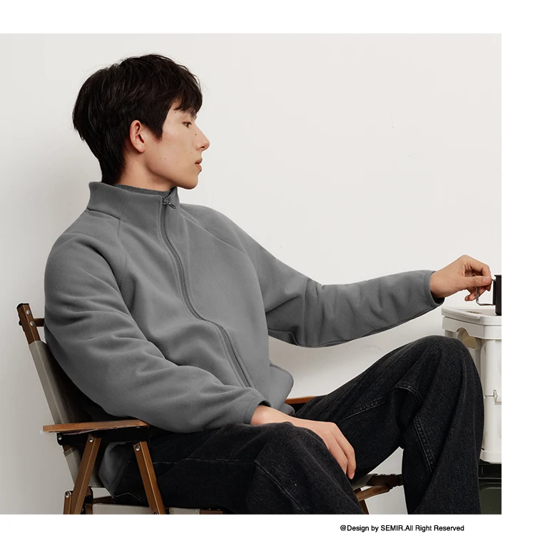 Semir Fleece Jacket Unisex 2025 Autumn Winter New Stand Collar Fleece Warm Liner Men's & Women's Clothing