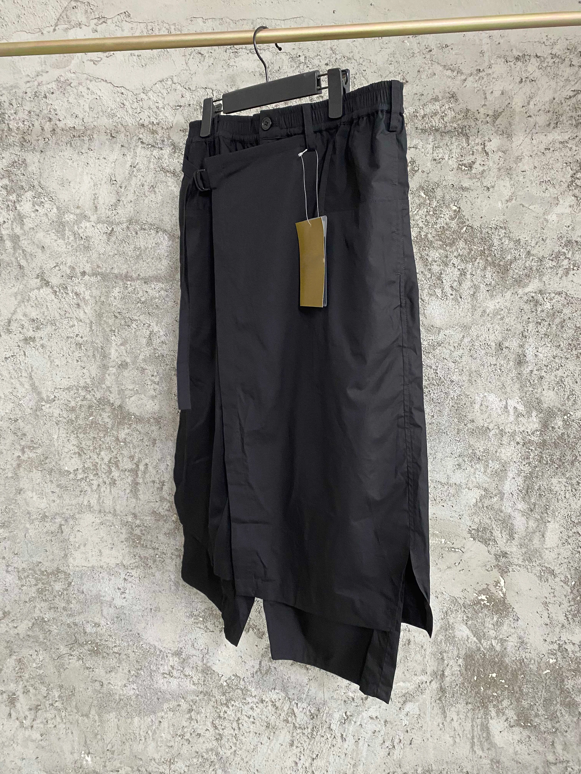TOP-YAMAMOTO double-layered deconstructed caprix pants, Wang Yibo's same style pure cotton capsule shorts for men