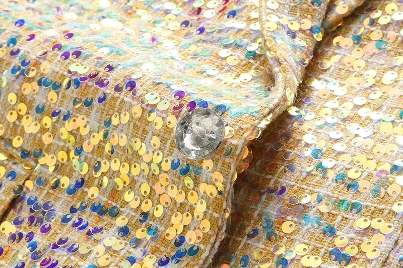 2024 Gold Sequined Mens Suit Two Piece,Wedding Party Dress Jacket and Trousers,Asian Size Mens Stage Performance Sets, 2024 New