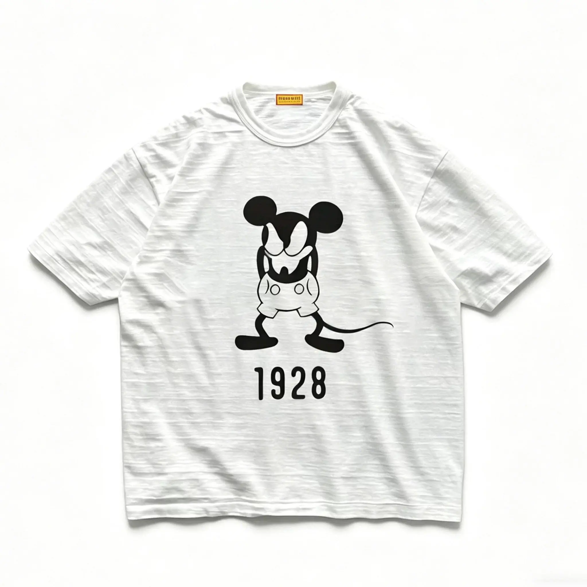 Human Made 26SS Cartoon Mickey Print T-Shirt, Kyoto Limited Crewneck Tee for Unisex