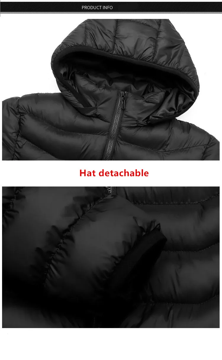 New Men'S Winter Four Control 21 Zone Intelligent Heating And Warming Fashionable And Casual Hooded Cotton Coat (No Power Bank)