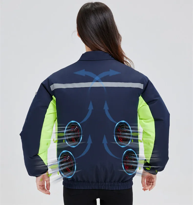 New Air Conditioning Clothes Fan Clothes Cooling Work Clothes Cooling Men'S Women'S Summer Sun Protection Clothes Outerwear