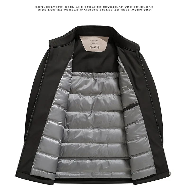 New Style 90-Down Men's down Jacket, Thickened Duck down Business Casual Jacket, Executive Winter Clothing, Men's Wear