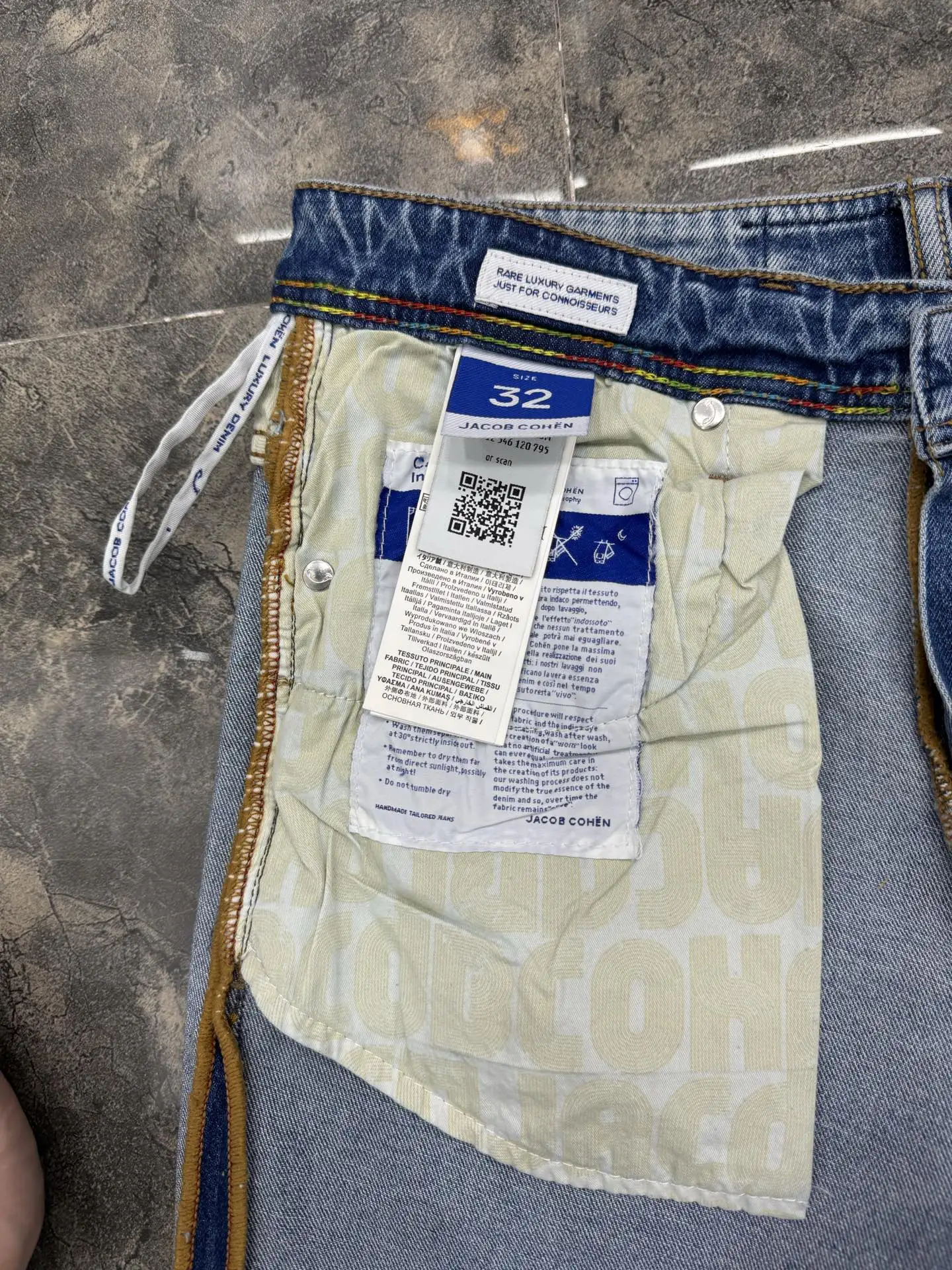 OECHSLI Jeans Thin Cotton Men 2026 Spring Summer new outdoors quality embroidery comfortable straight Big size 29-40 Pants
