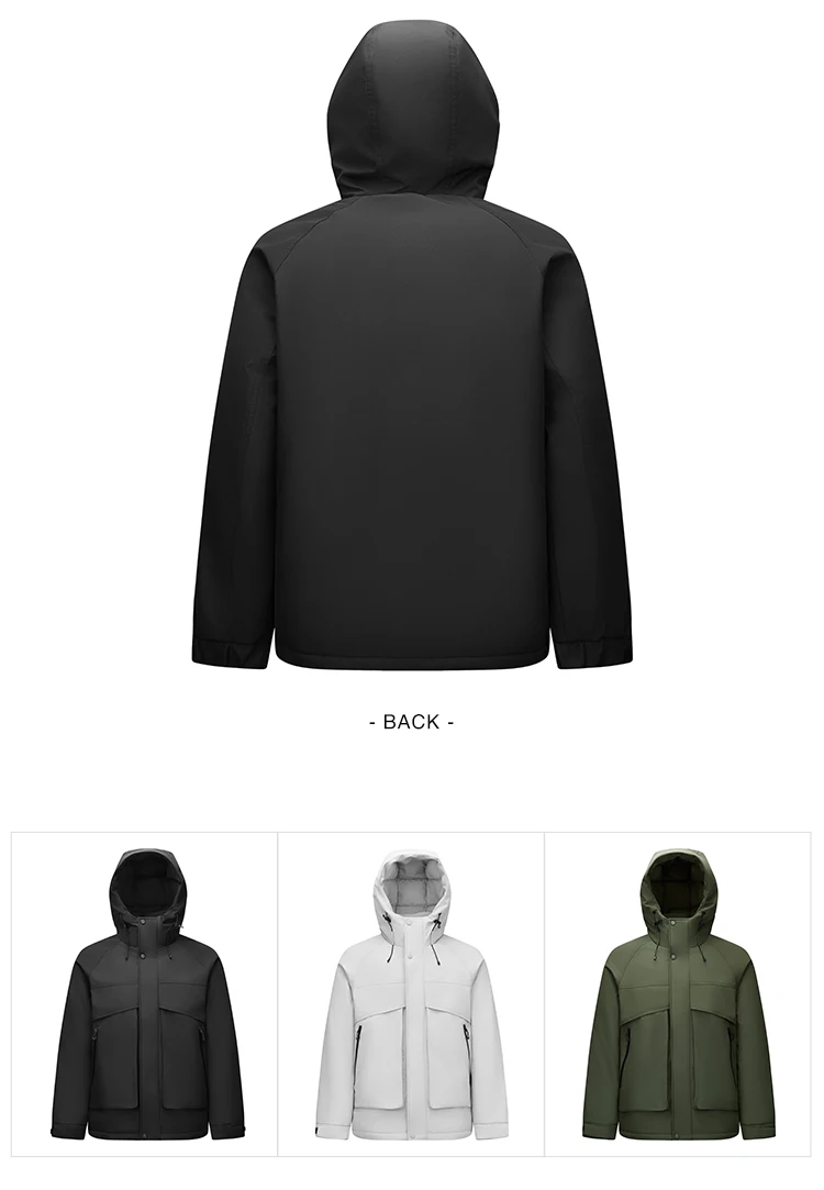 Semir Men Down Jacket Waterproof Windproof Stain Resistant Urban Workwear Style Outdoor Protection 2026 Winter Cold Weather