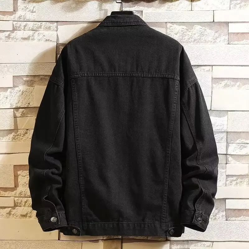 Spring and Autumn Denim Jacket Men's Denim Jacket Korean Version Trend
