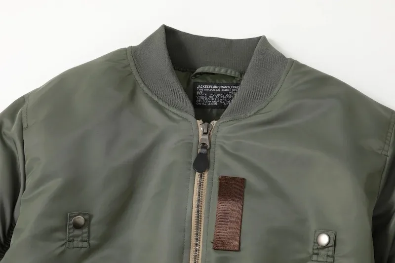 Replica 1955 USAF MA-1 SAME STYLE Bomber Flight Jacket Fall Winter Men's Military Coat Waterproof and Warm Autumn/winter style