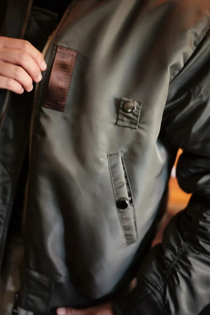 Replica 1955 USAF MA-1 SAME STYLE Bomber Flight Jacket Fall Winter Men's Military Coat Waterproof and Warm Autumn/winter style