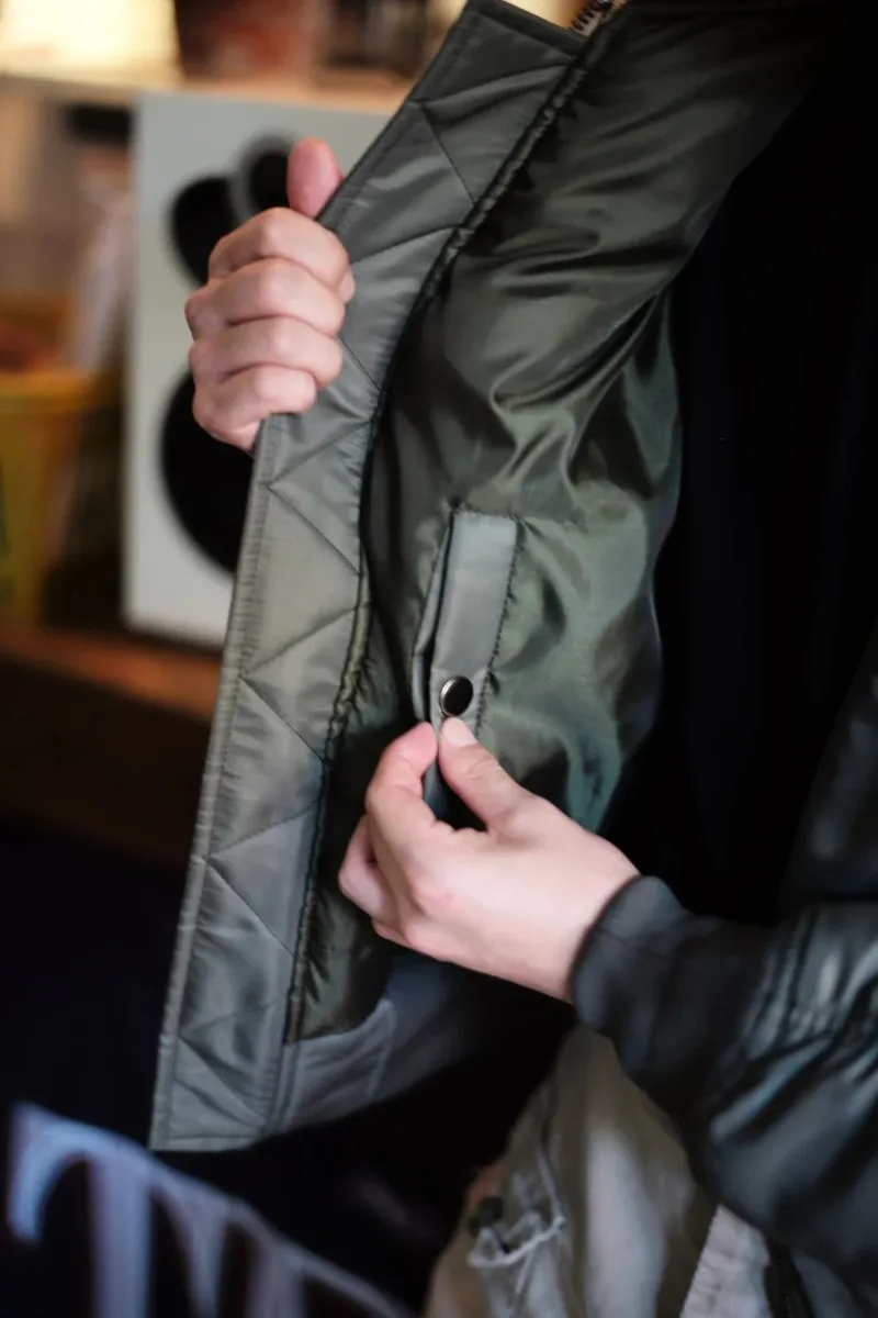 Replica 1955 USAF MA-1 SAME STYLE Bomber Flight Jacket Fall Winter Men's Military Coat Waterproof and Warm Autumn/winter style