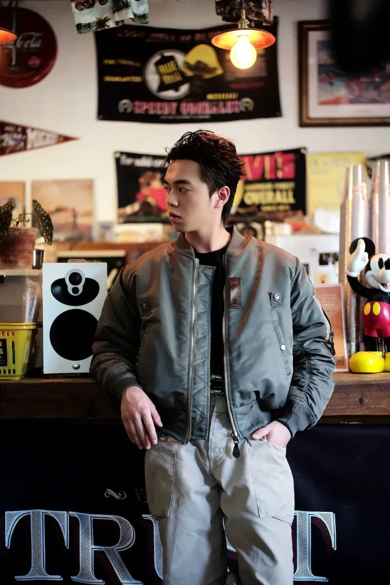 Replica 1955 USAF MA-1 SAME STYLE Bomber Flight Jacket Fall Winter Men's Military Coat Waterproof and Warm Autumn/winter style