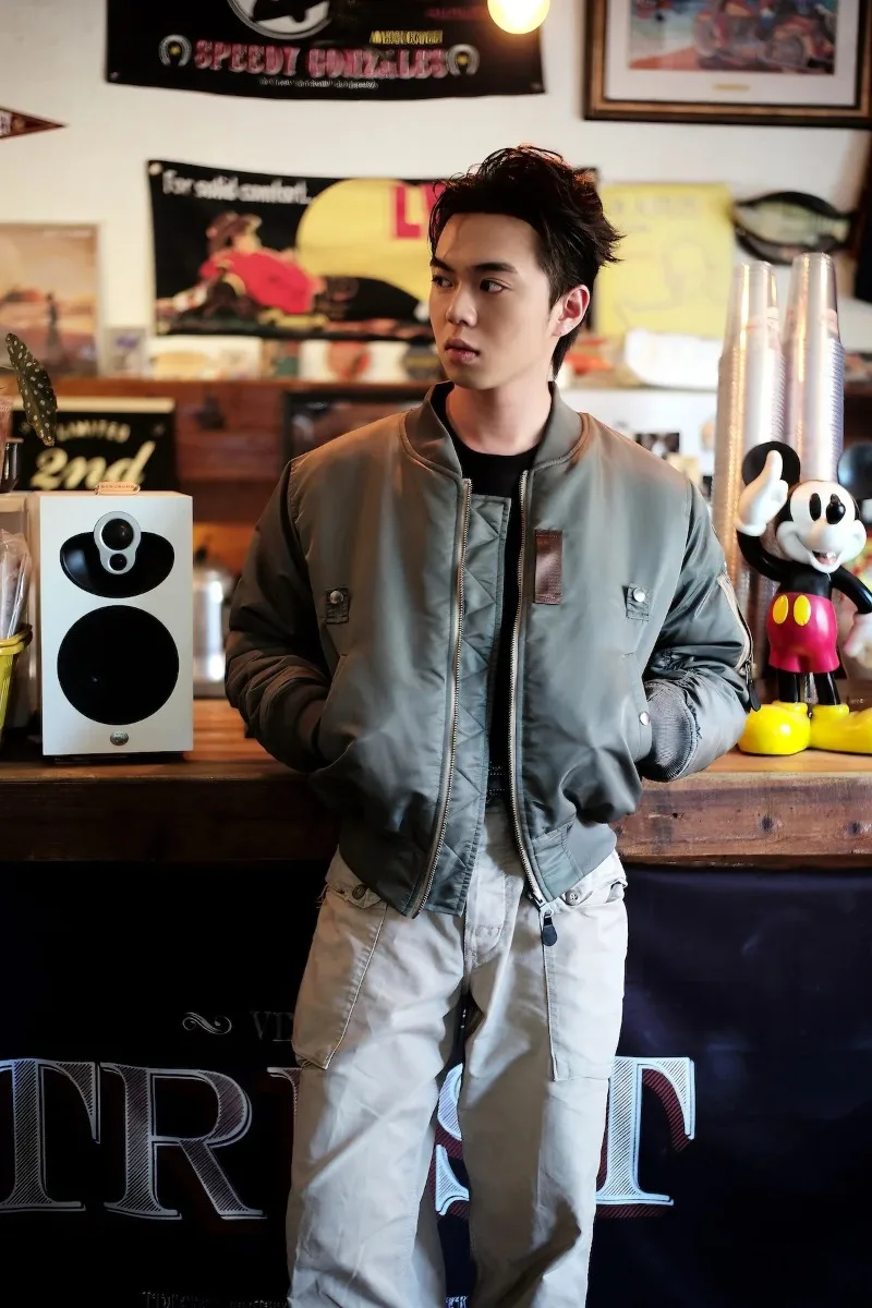 Replica 1955 USAF MA-1 SAME STYLE Bomber Flight Jacket Fall Winter Men's Military Coat Waterproof and Warm Autumn/winter style