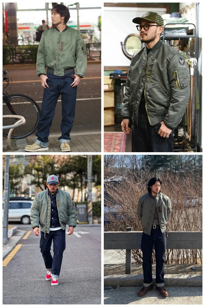 Replica 1955 USAF MA-1 SAME STYLE Bomber Flight Jacket Fall Winter Men's Military Coat Waterproof and Warm Autumn/winter style