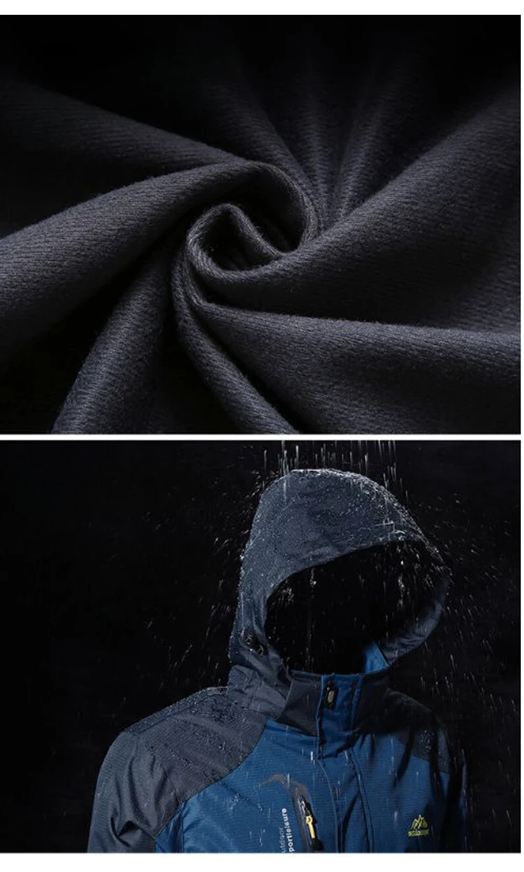 Men's Lightweight Waterproof Rain Jacket 5000mm Windbreaker Lined Casual Spring Autumn Fishing Hiking Outdoor Leisure Jacket
