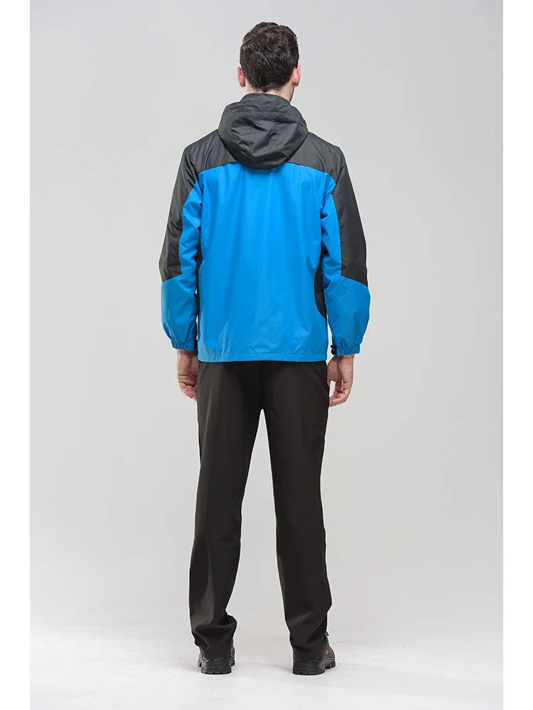 Men's Lightweight Waterproof Rain Jacket 5000mm Windbreaker Lined Casual Spring Autumn Fishing Hiking Outdoor Leisure Jacket