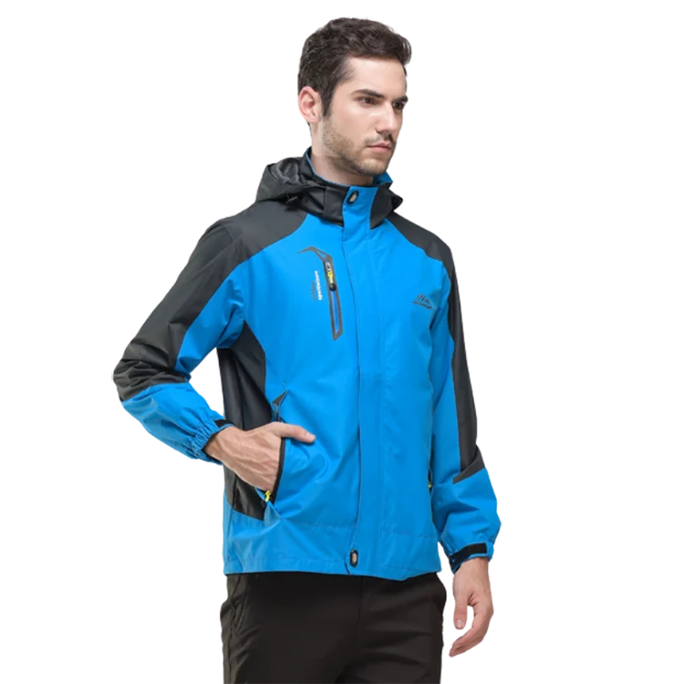 Men's Lightweight Waterproof Rain Jacket 5000mm Windbreaker Lined Casual Spring Autumn Fishing Hiking Outdoor Leisure Jacket