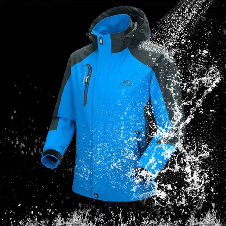 Men's Lightweight Waterproof Rain Jacket 5000mm Windbreaker Lined Casual Spring Autumn Fishing Hiking Outdoor Leisure Jacket