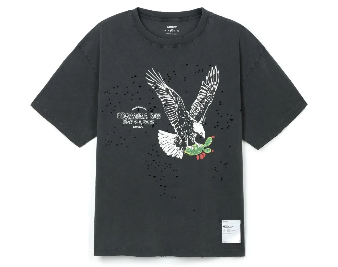 SATISFY MothTech Trail Running Limited Edition Distressed Short-Sleeve T-Shirt