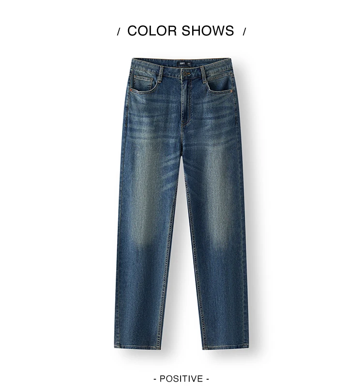 Semir Men Jeans Stretch 2026 Retro Washed Straight Commuter Urban Casual Everyday Style Soft Comfortable Daily Wear Trendy