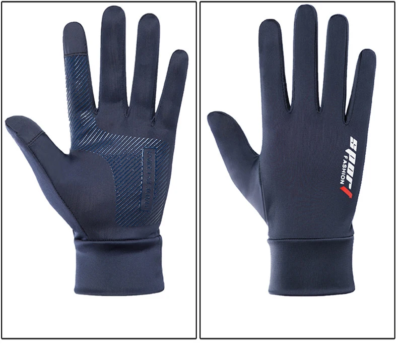 Summer Men Women Gloves Fitness Sports Fishing Cycling Ice Silk Breathable Elastic Sun Protection Touchscreen Driving Gloves