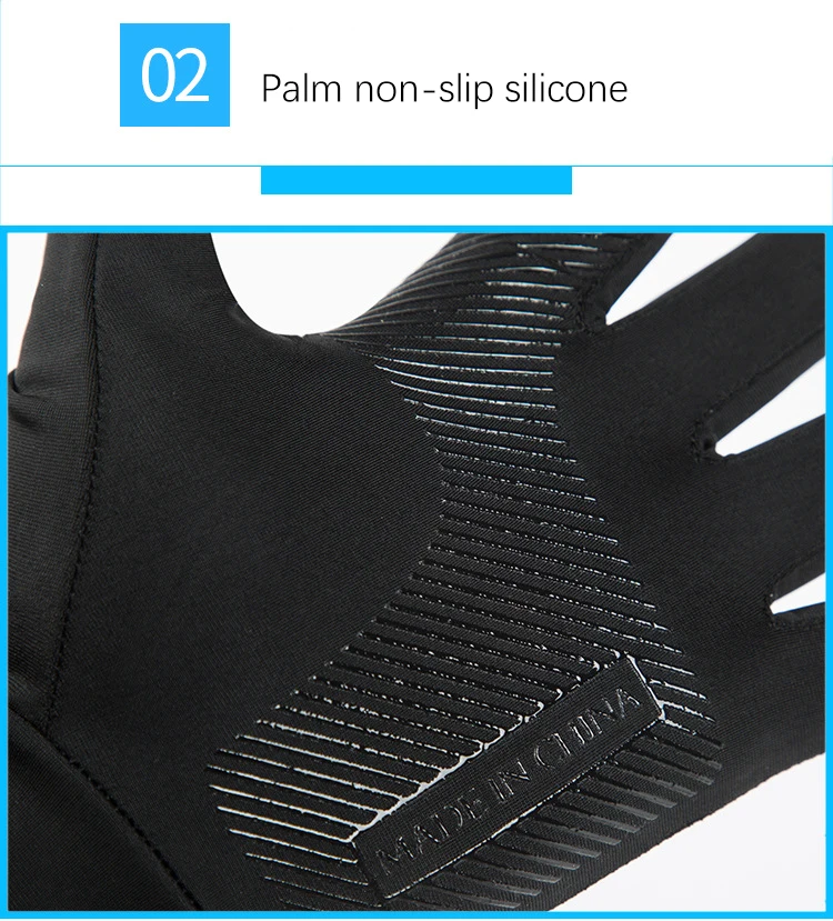 Summer Men Women Gloves Fitness Sports Fishing Cycling Ice Silk Breathable Elastic Sun Protection Touchscreen Driving Gloves