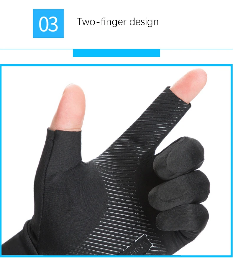 Summer Men Women Gloves Fitness Sports Fishing Cycling Ice Silk Breathable Elastic Sun Protection Touchscreen Driving Gloves