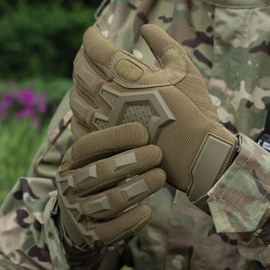 Touch Scree Tactical Gloves Men's’ Paintball Airsoft Outdoor Sport Shooting Hiking Racing Police Full Finger Gloves