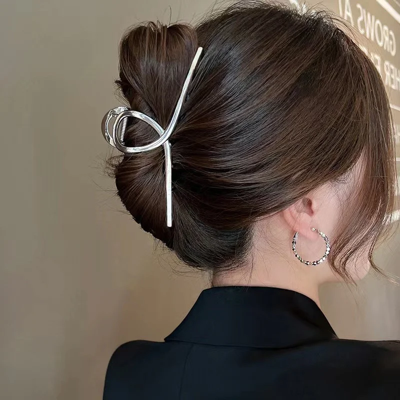 13.5cm Oversized Metal Claw Fashion Large Hollow Clip Hairpin Trendy Hairgrip Headwear For Girl Hair Accessories Gifts
