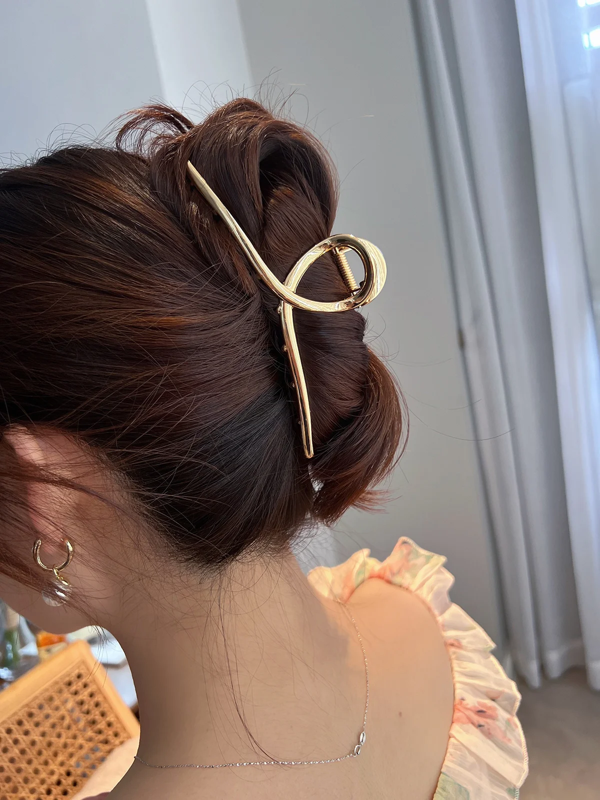 13.5cm Oversized Metal Claw Fashion Large Hollow Clip Hairpin Trendy Hairgrip Headwear For Girl Hair Accessories Gifts