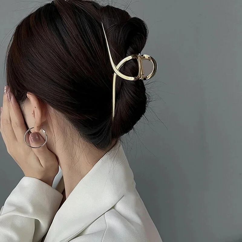 13.5cm Oversized Metal Claw Fashion Large Hollow Clip Hairpin Trendy Hairgrip Headwear For Girl Hair Accessories Gifts