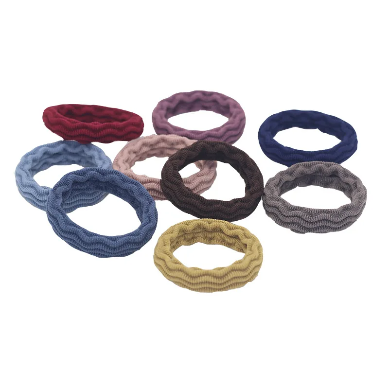 20PCS High Elasticity Fashion Hair Rope High Elasticity Jacquard Pattern Hair Ring Fashion Women's Headband Hair Accessories