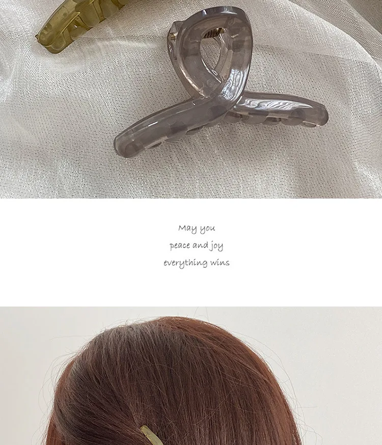 4pcs mini cute claw clip small girl hair claw semi transparent bangs side clip small shark clip women's hair accessory