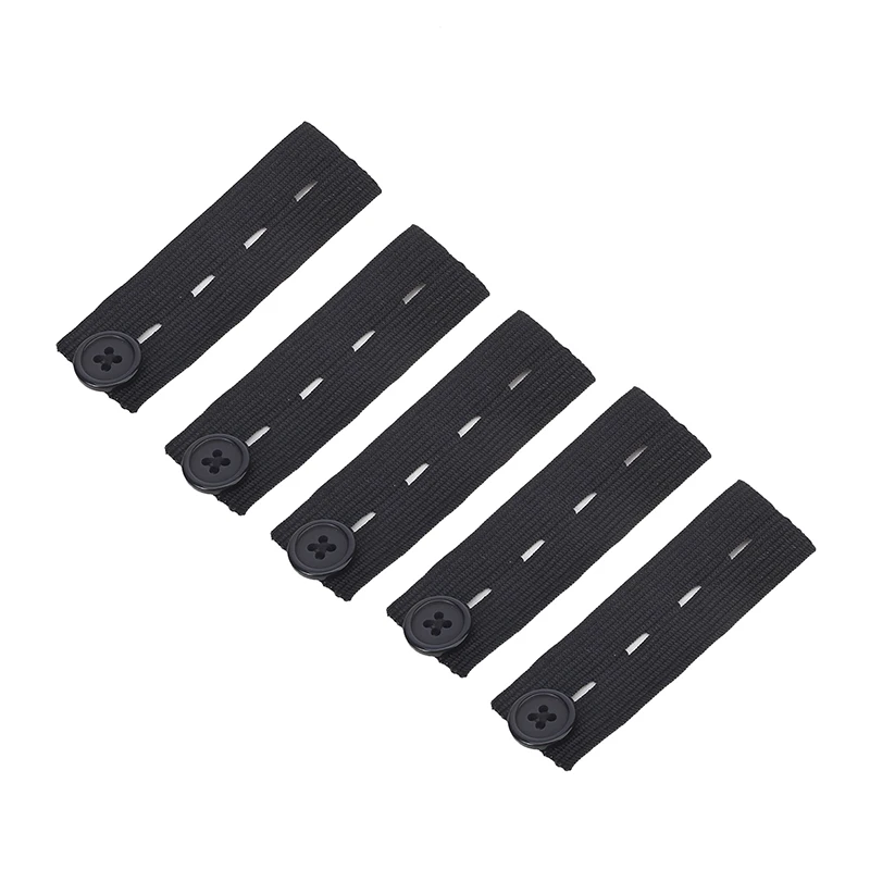 5pcs Pant Extender Belt Unisex Waist Band Tight Trousers Jeans Skirts Maternity Button Hooks Garment DIY Sewing Supplies NEW