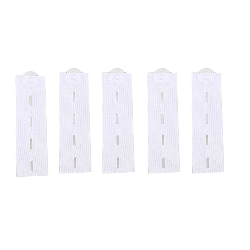 5pcs Pant Extender Belt Unisex Waist Band Tight Trousers Jeans Skirts Maternity Button Hooks Garment DIY Sewing Supplies NEW